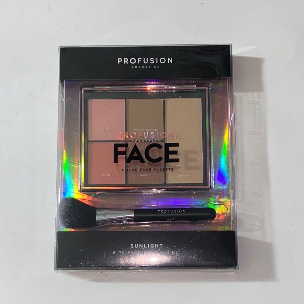 Profusion Cosmetics 6-Color Face Palette - Sunlight New